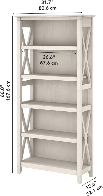Bush Home Tall 5 Shelf Bookcase - Image 3