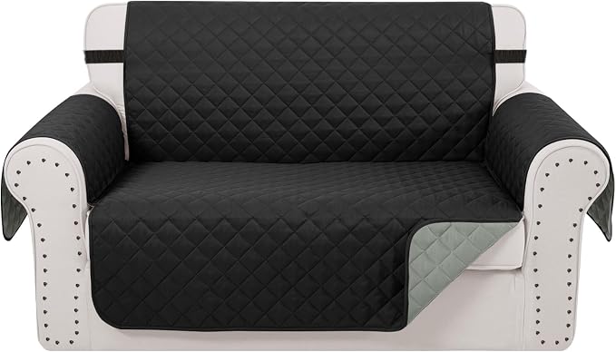 Reversible 45" Small Loveseat Sofa Covers, Friendly Furniture Protector by LuxshareHome