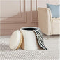 PINPLUS Round Storage Ottoman Boucle Ottoman by PINPLUS