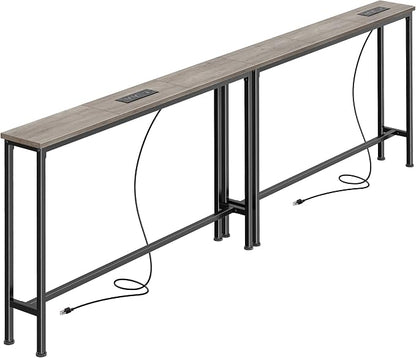 SUPERJARE 78.8 Inch Narrow Console Table by SUPERJARE