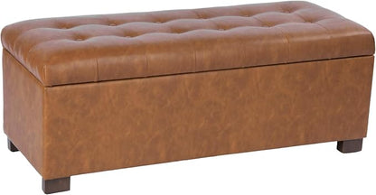 HomePop Large Tufted Storage Bench - Image 7