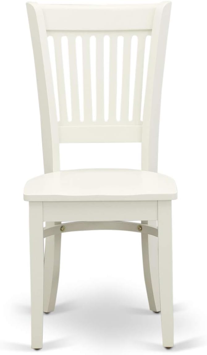 East West Furniture NDVA5-LWH-W 5 Piece Dining Table Set - Image 8
