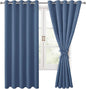 Blackout Curtains for Bedroom, 60 x 63 Inches Length, Window Curtains, Living by Hiasan
