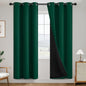 SimpleHome Dark Green 100% Blackout Curtains Room Darkening Living Room 72 | by SimpleHome
