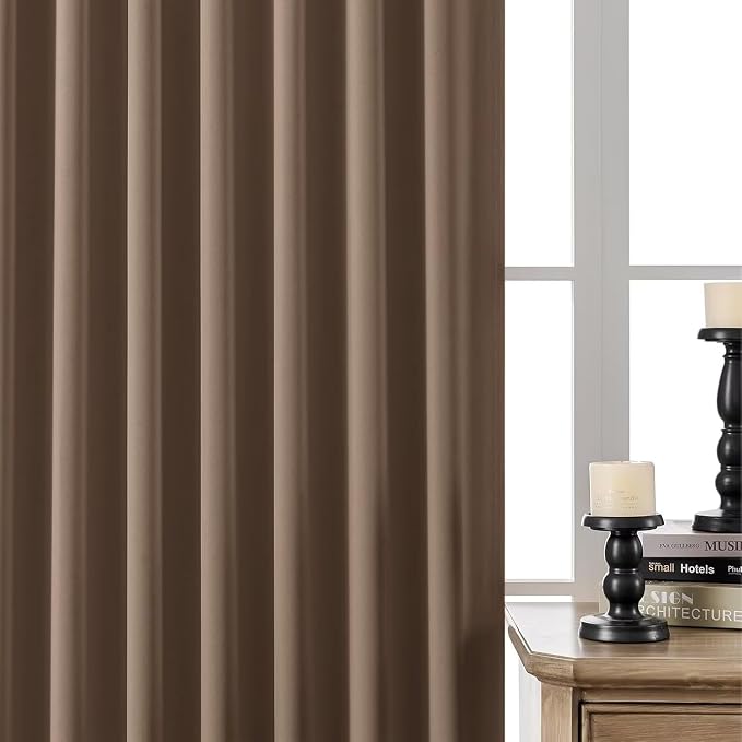 Joydeco Blackout Curtains 108 Inches Long, Thermal Insulated Black Out Curtains - Image 9