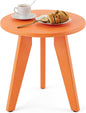 HDPS Outdoor Side Table, Small Round Side Table Weather-Resistant, Outdoor Side by HOMENJOY
