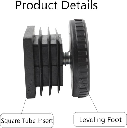 8Pcs Adjustable Leveling Feet, Square Insert Kit, Furniture Glide Leveler - Image 4