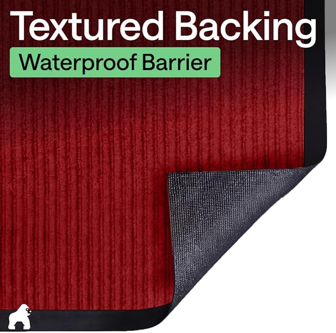 GORILLA GRIP Waterproof Traffic Guard Door Mat, 2 Pack, Indoor Outdoor Durable - Image 6