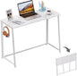 WOHOMO Folding Desk, Small Writing Desk 39.4", Space-Saving Foldable Laptop by WOHOMO