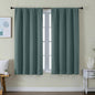 Simplebrand Ava Dark Green Short Blackout Curtains by Simplebrand