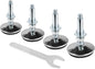 4 Set M8 Leveling Feet with 4-Pronged T Nut, Adjustable Leg Levelers Heavy Duty by Zernmiarder