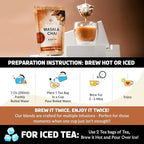 BREWIX, Masala Chai Tea Bags (22 Pyramid Tea Bags) Strong, Robust & Spicy - Pure Ingredients | Black Tea, Cinnamon, Ginger, Black Pepper, Cardamom & Cloves, Packed in Resealable Ziplock Pouch