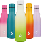 BJPKPK Insulated Water Bottle 17oz Stainless Steel Water Bottles Dishwasher Safe Reusable Metal Thermos Keep Cold and Hot,Elegant Green