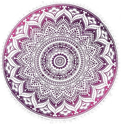 Mandala Floor Pillow Cover Meditation Cushion Seating Throw Hippie Round - Image 7