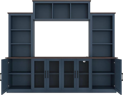 LUMISOL 4-Piece Entertainment Center Wall Unit - Image 9