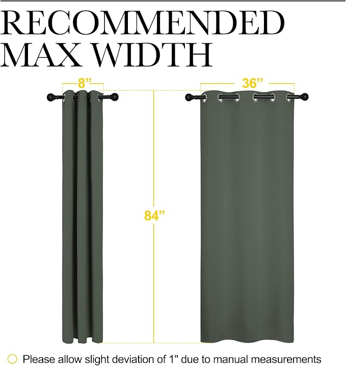 NICETOWN Window Treatment Thermal Insulated Solid Grommet Blackout - Image 7