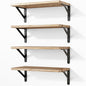 Fixwal Floating Shelves for Wall, Wood Wall Mounted Shelves for Bedroom by Fixwal