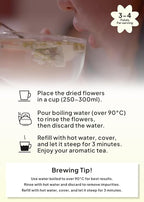 Korean Food, KKOKDAM Original Magnolia Flower Tea, Decaf Floral Blend, Fully Natural Flowers, No Caffeine, Sugar Free, Zero Calories, Made in Korea,10g