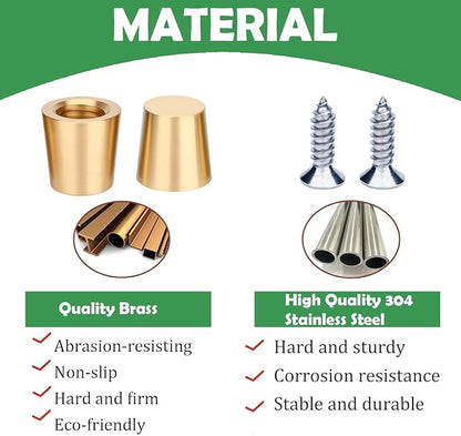 4 PCS Brass Cutting Board Feet - Image 2