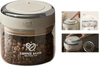 Coffee Canister with Premium Glass - Airtight Coffee Container with One-Way CO2 Valve and Freshness Tracker, Perfect for Coffee Bean Storage, 17oz/500ml