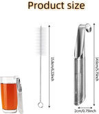Tea Diffusers For Loose Tea，Stainless Steel Tea Infuser，Tea Steeper For Loose Tea，Tea Infuser For Loose Leaf Tea Office, Home, Travel Are All Good Choices(1*tea strainer,1*Cleaning brush)