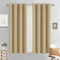 Yakamok Room Darkening Curtains 52x54 inch Length Beige-Living Room | 2 panels by Yakamok