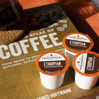 Fresh Roasted Coffee, Ethiopian Yirgacheffe Kochere, Medium Roast, 96 Pods for K Cup Brewers