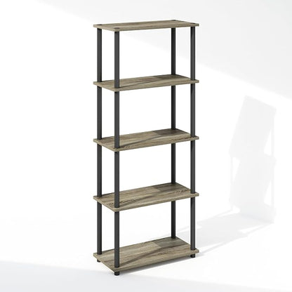 Furinno Turn-N-Tube Book Shelf, 5-Tier Bookshelf, Bookcase - Image 4