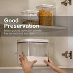 Flour Container - 5.5 L /5.81qt/5kg Large Flour Dispenser Keep Your Flour Fresh and Dry Easily with Kitchen Essential