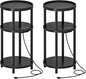 HOOBRO Set of 2 Small Round Side Tables by HOOBRO