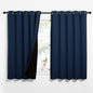 NICETOWN 100% Blackout Curtain Panels, Thermal Insulated Black Liner Curtains by NICETOWN