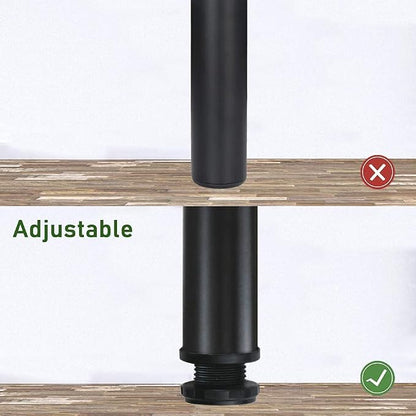 QLLY 26 inch Adjustable Metal Desk Legs, Heavy Duty Furniture Table Legs - Image 4