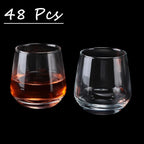 Zopeal 48 Pack Shot Glasses 3.25 oz Tequila Whiskey Tasting Glass Cups Small Liquor and Spirit Bar Shooter for Drinking Tasting Espresso Beer Juice