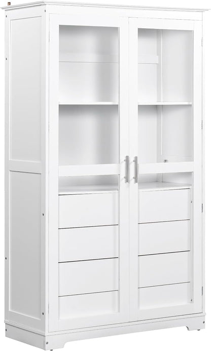 VilroCaz 75'' Tall Kitchen Pantry, Wood Freestanding Kitchen Storage Cabinet - Image 6
