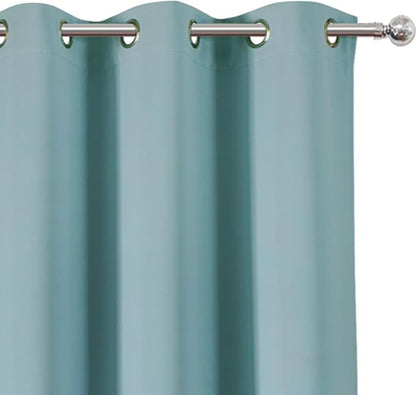 Stone Blue Thermal Blackout Curtains/38 x 84 Inch/Set of 2 Panels Room - Image 6