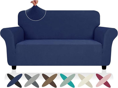 ZNSAYOTX Super Stretch Loveseat Covers, New Striped Love Seat Slipcover by ZNSAYOTX