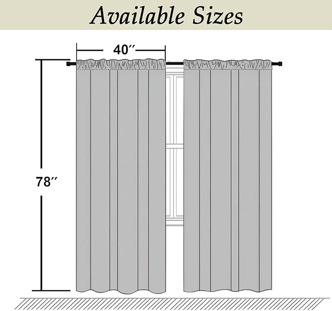 Simplebrand Ava Light Grey Blackout Curtains - Image 9