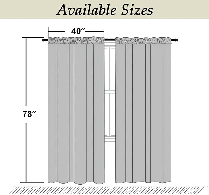 Simplebrand Ava Black Blackout Curtains - Image 9