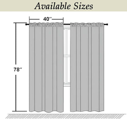 Simplebrand Ava Black Blackout Curtains - Image 9