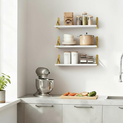 Fixwal Floating Shelves for Wall, Wood Wall Mounted Shelves for Bedroom - Image 7