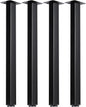 LCSDLHLSY Table Legs 28 inch, Adjustable Metal Furniture Legs, DIY Computer by LCSDLHLSY