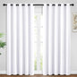 Yakamok Room Darkening Curtains 62x96 inch Length Pure White-Living Room | 2 by Yakamok