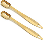 2 Pcs 3/4 Teaspoon(| 3.75 mL | 3/4 Tsp | 1/4 Tbsp | 3.75 cc | 1/8 oz) Stainless Steel Single Measuring Spoon, Long Handle Metal Measuring Spoon, Kitchen Gadgets for Cooking & Baking(Gold)