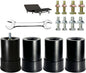 4 Inch Metal Adjustable Bed Base Frame Leg Replacement Heavy Duty Extra Height by Unknown