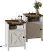 Fameill Farmhouse End Tables Set of 2, Nightstands by Fameill