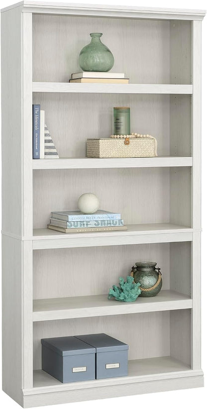 Sauder 5 Tier Book Shelf Wooden Bookcase Multipurpose Bookshelf - Image 6