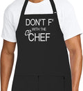 Personalized Chef Apron for Men, Custom Embroidered Design, Professional Kitchen Cooking BBQ Grilling for Dad, Decorated in USA