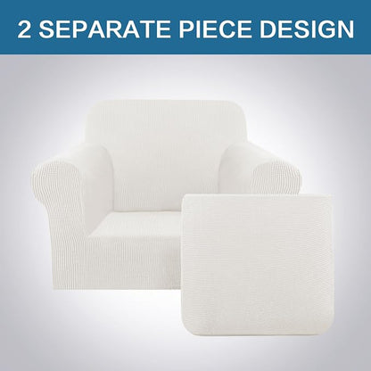 H.VERSAILTEX 2 Piece Couch Cover Stretch Stylish Chair Cover Furniture - Image 3