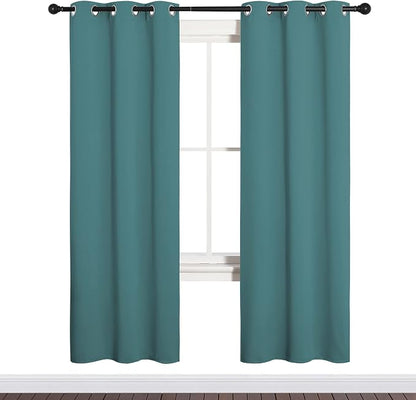 NICETOWN Bedroom Curtain Panels Blackout Draperies, Thermal Insulated Solid - Image 2