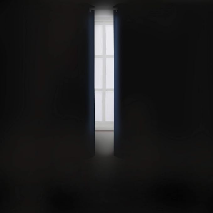 Navy Blue Blackout Curtains 40 x 63 Inch Length/Set of 2 Curtain Panels/Thermal - Image 3
